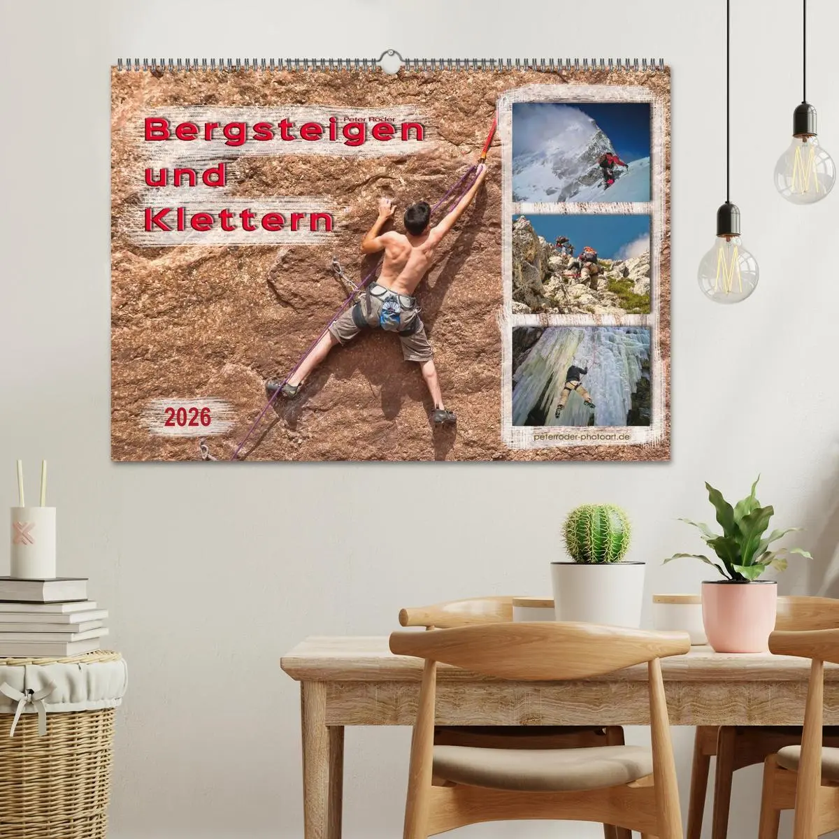 Bild: 9783457949610 | Bergsteigen und Klettern (Wandkalender 2026 DIN A2 quer), CALVENDO...