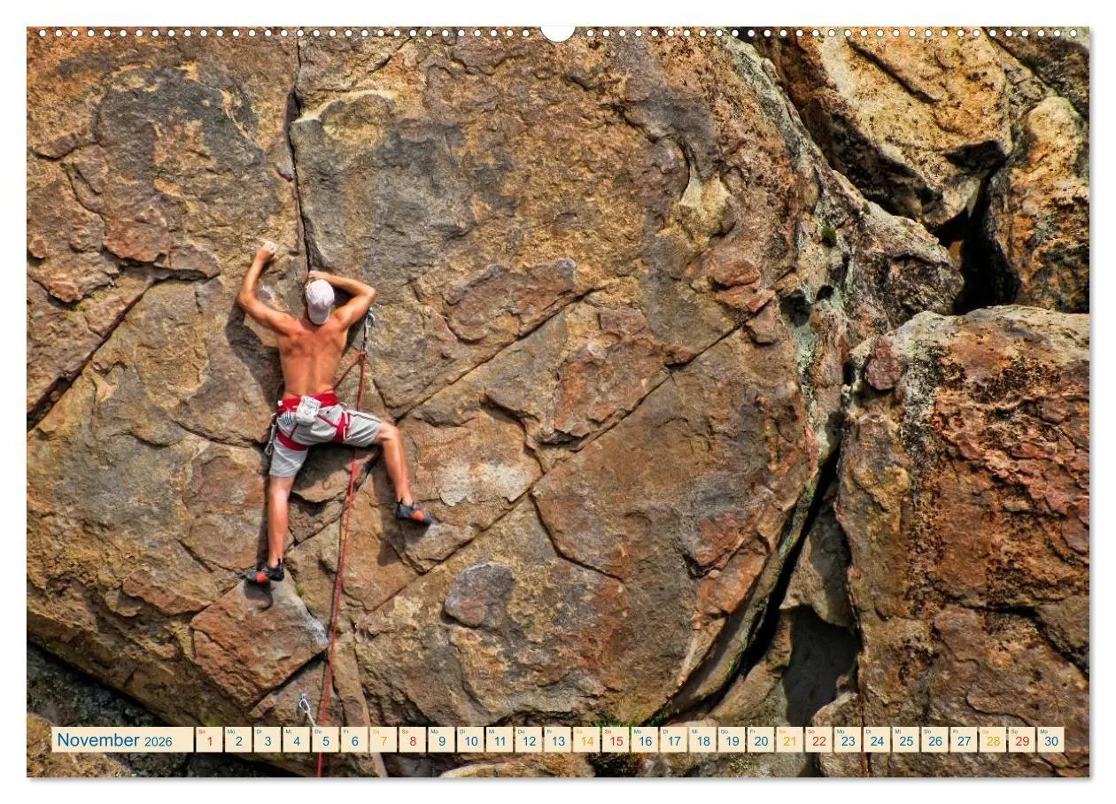 Bild: 9783457949610 | Bergsteigen und Klettern (Wandkalender 2026 DIN A2 quer), CALVENDO...