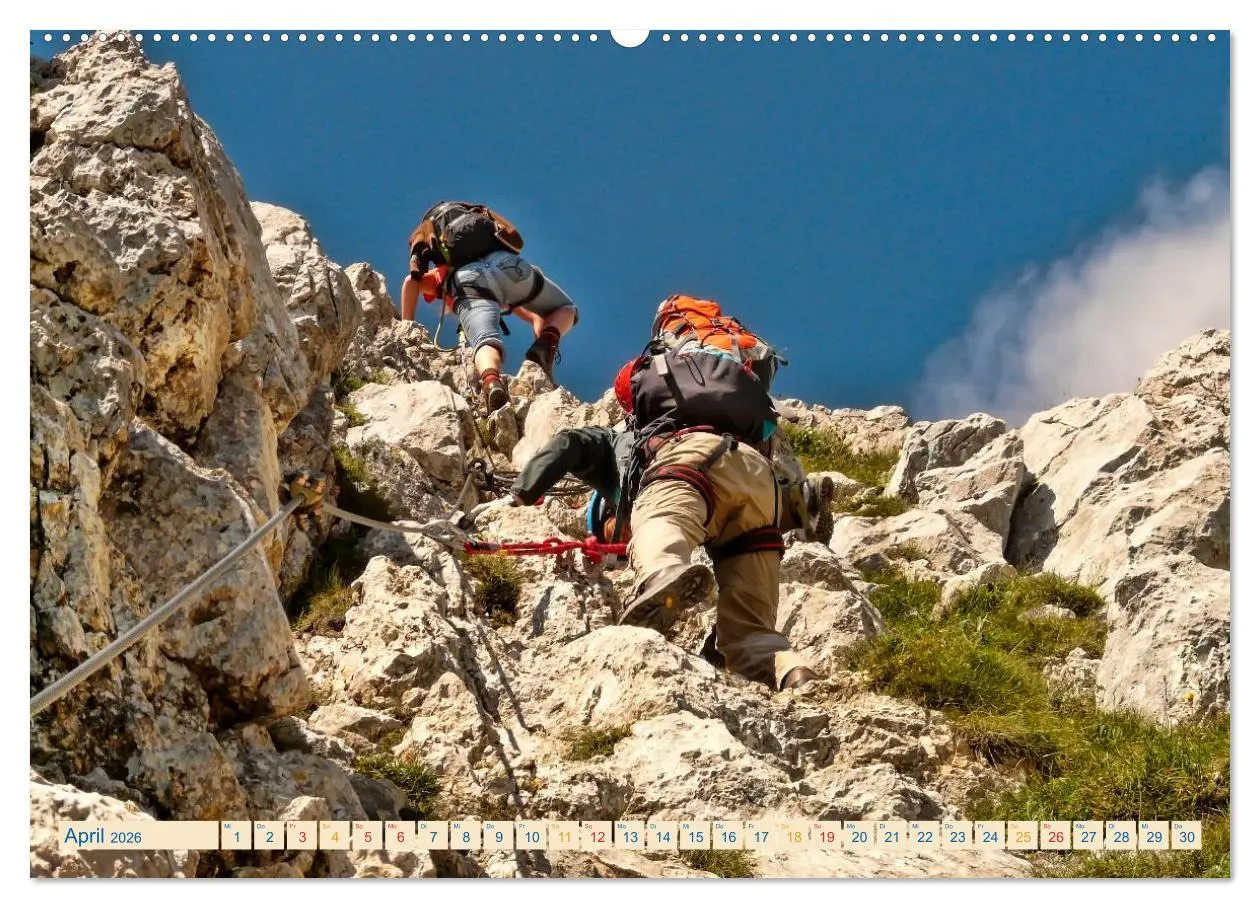 Bild: 9783457949610 | Bergsteigen und Klettern (Wandkalender 2026 DIN A2 quer), CALVENDO...