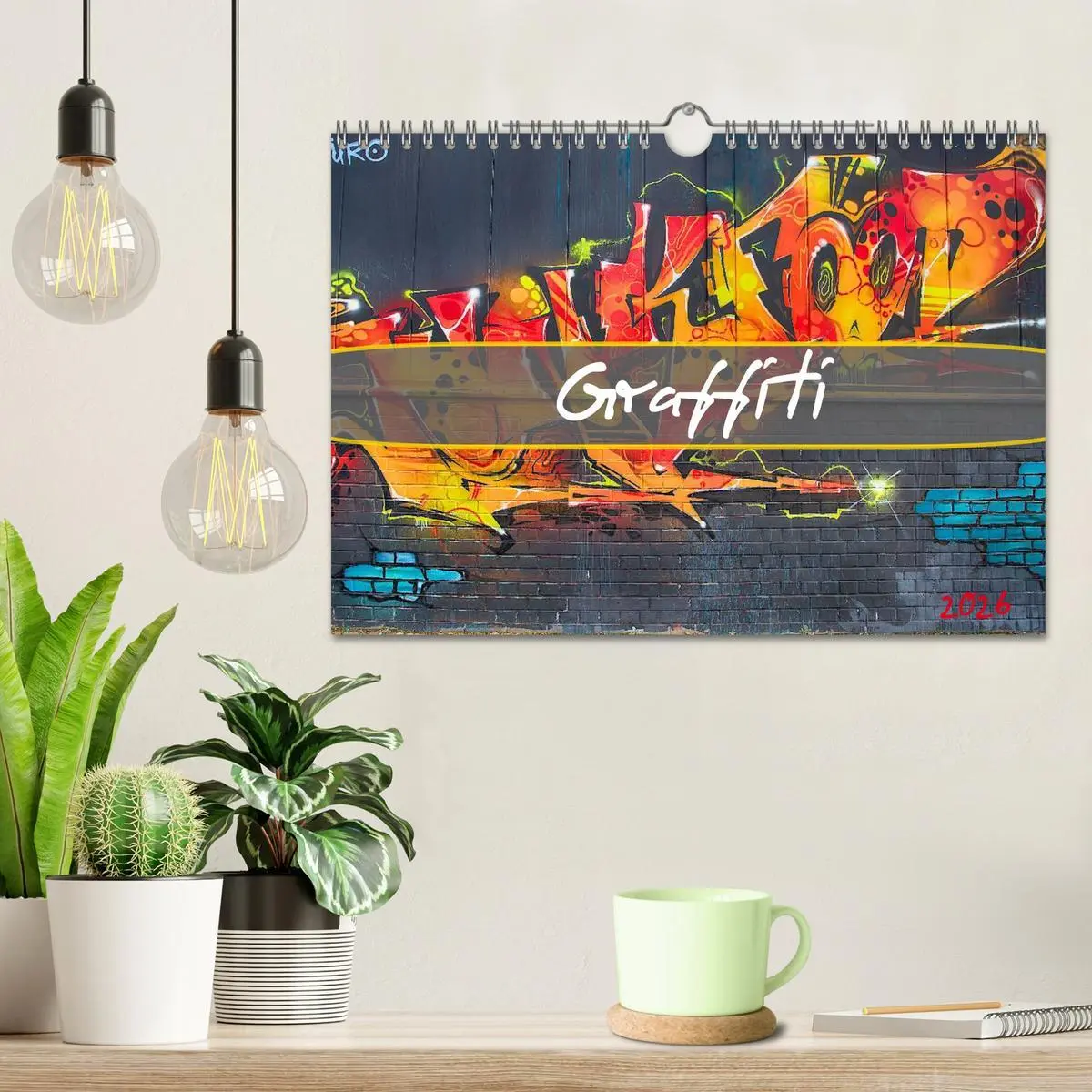 Bild: 9783516109610 | Graffiti (Wandkalender 2026 DIN A4 quer), CALVENDO Monatskalender