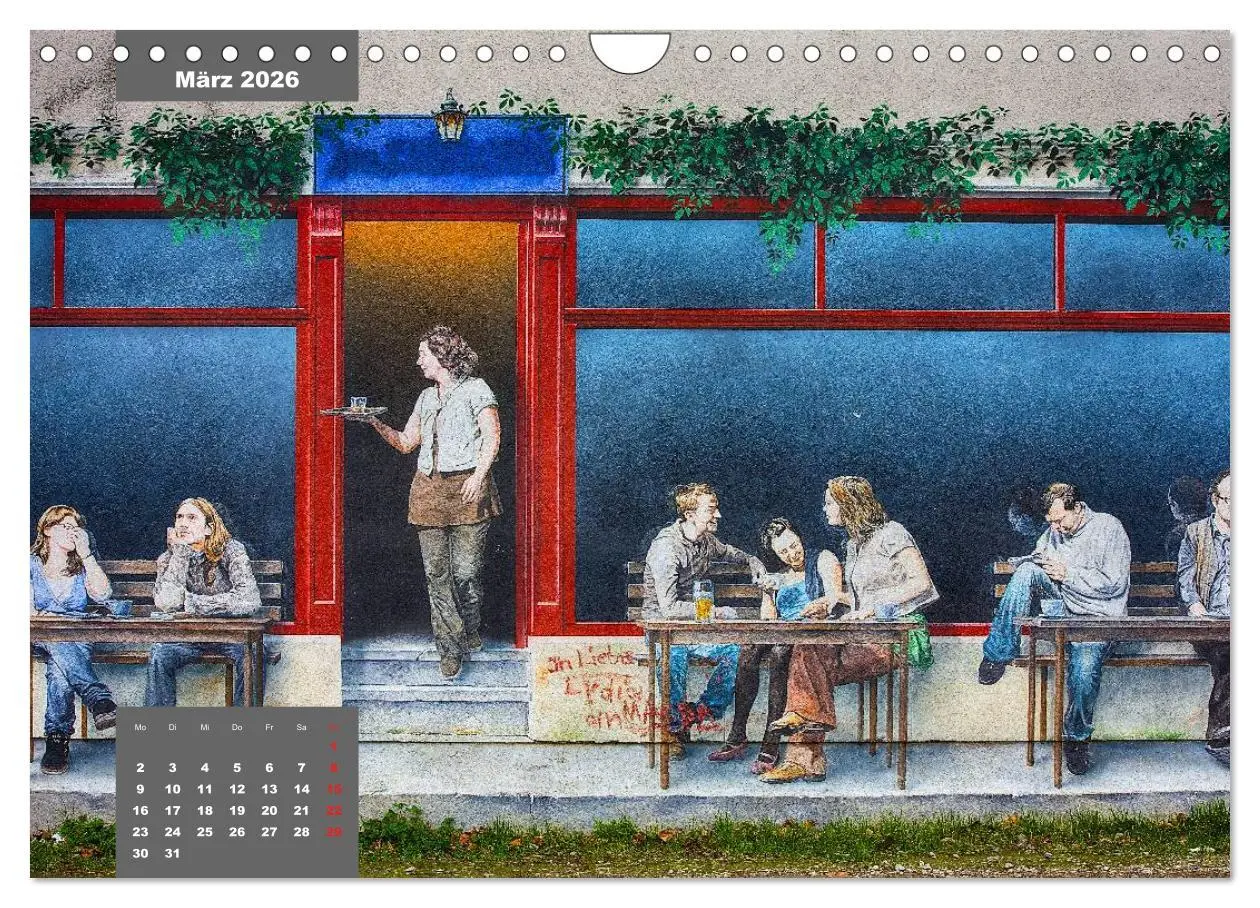 Bild: 9783516109610 | Graffiti (Wandkalender 2026 DIN A4 quer), CALVENDO Monatskalender