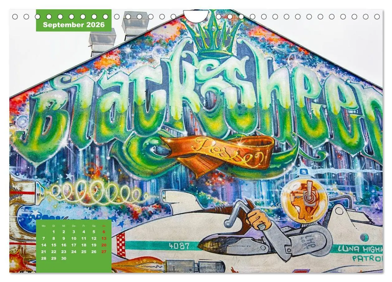 Bild: 9783516109610 | Graffiti (Wandkalender 2026 DIN A4 quer), CALVENDO Monatskalender