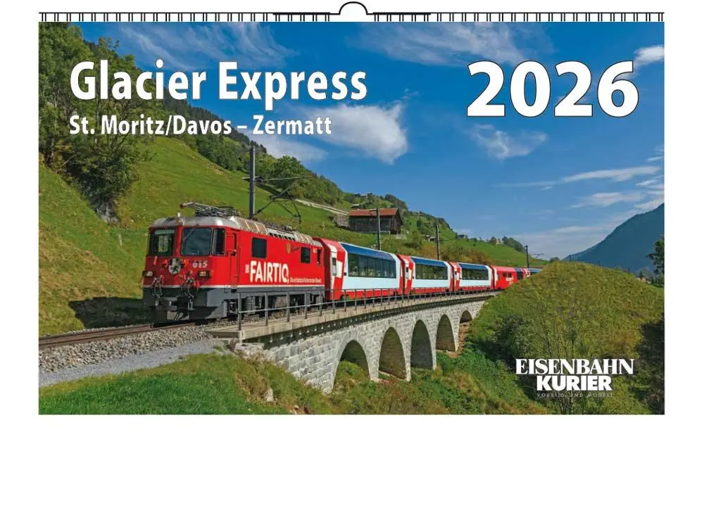Cover: 9783844659610 | Glacier Express 2026 | Kalender | 13 S. | Deutsch | 2026 | EK-Verlag