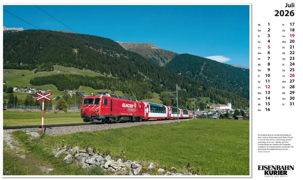 Bild: 9783844659610 | Glacier Express 2026 | Kalender | 13 S. | Deutsch | 2026 | EK-Verlag