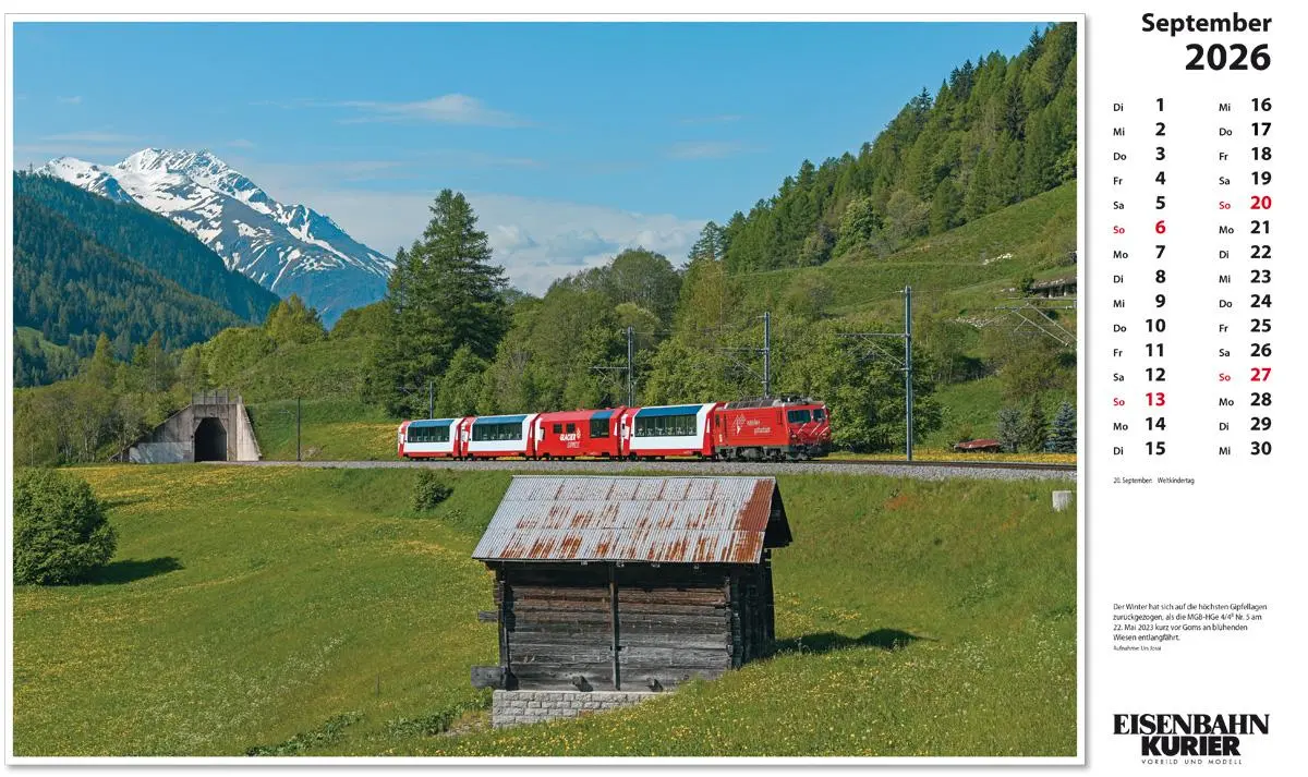 Bild: 9783844659610 | Glacier Express 2026 | Kalender | 13 S. | Deutsch | 2026 | EK-Verlag
