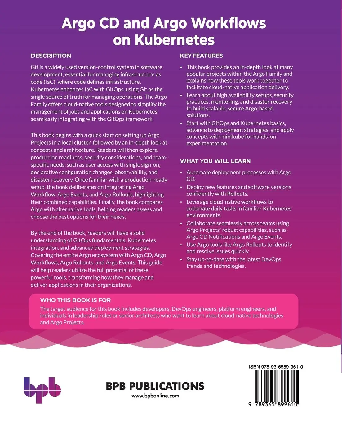 Rückseite: 9789365899610 | Argo CD and Argo Workflows on Kubernetes | Md Nahidul Kibria | Buch