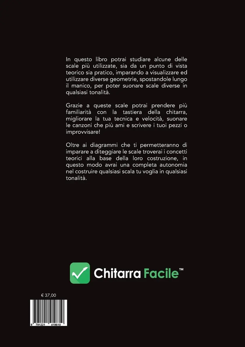 Rückseite: 9791221419610 | Scale per Chitarra in Tutte le Tonalità - Il Primo Libro delle Scale