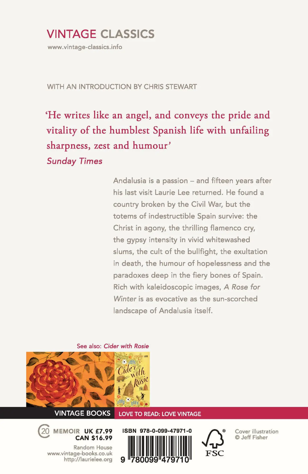 Rückseite: 9780099479710 | A Rose For Winter | Laurie Lee | Taschenbuch | Kartoniert / Broschiert