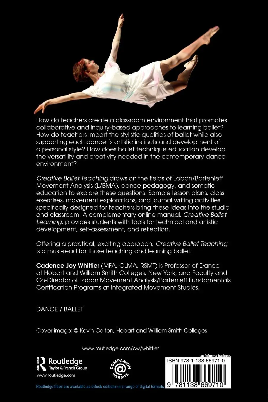Rückseite: 9781138669710 | Creative Ballet Teaching | Cadence Whittier | Taschenbuch | Englisch