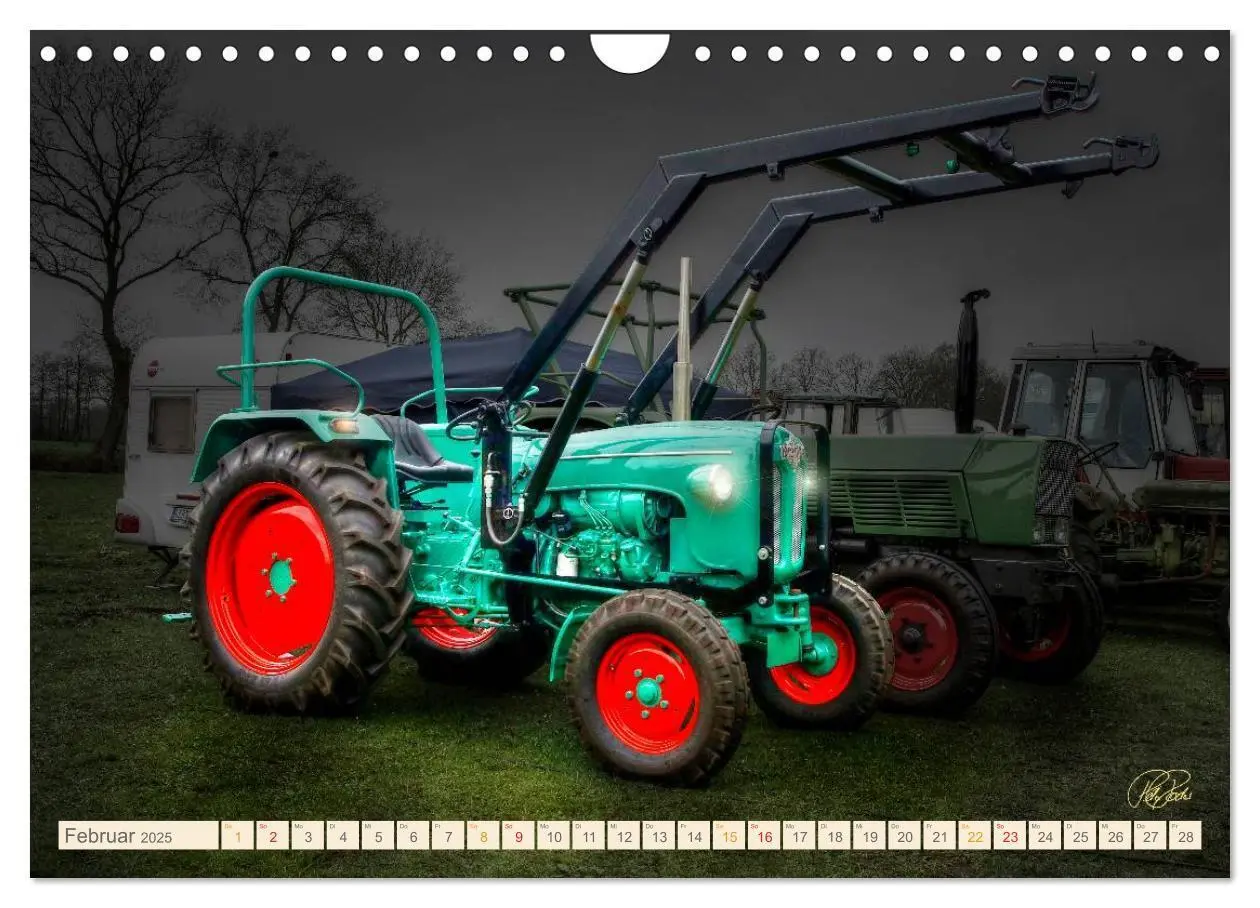 Bild: 9783435609710 | Oldtimer - Traktoren für Liebhaber (Wandkalender 2025 DIN A4 quer),...