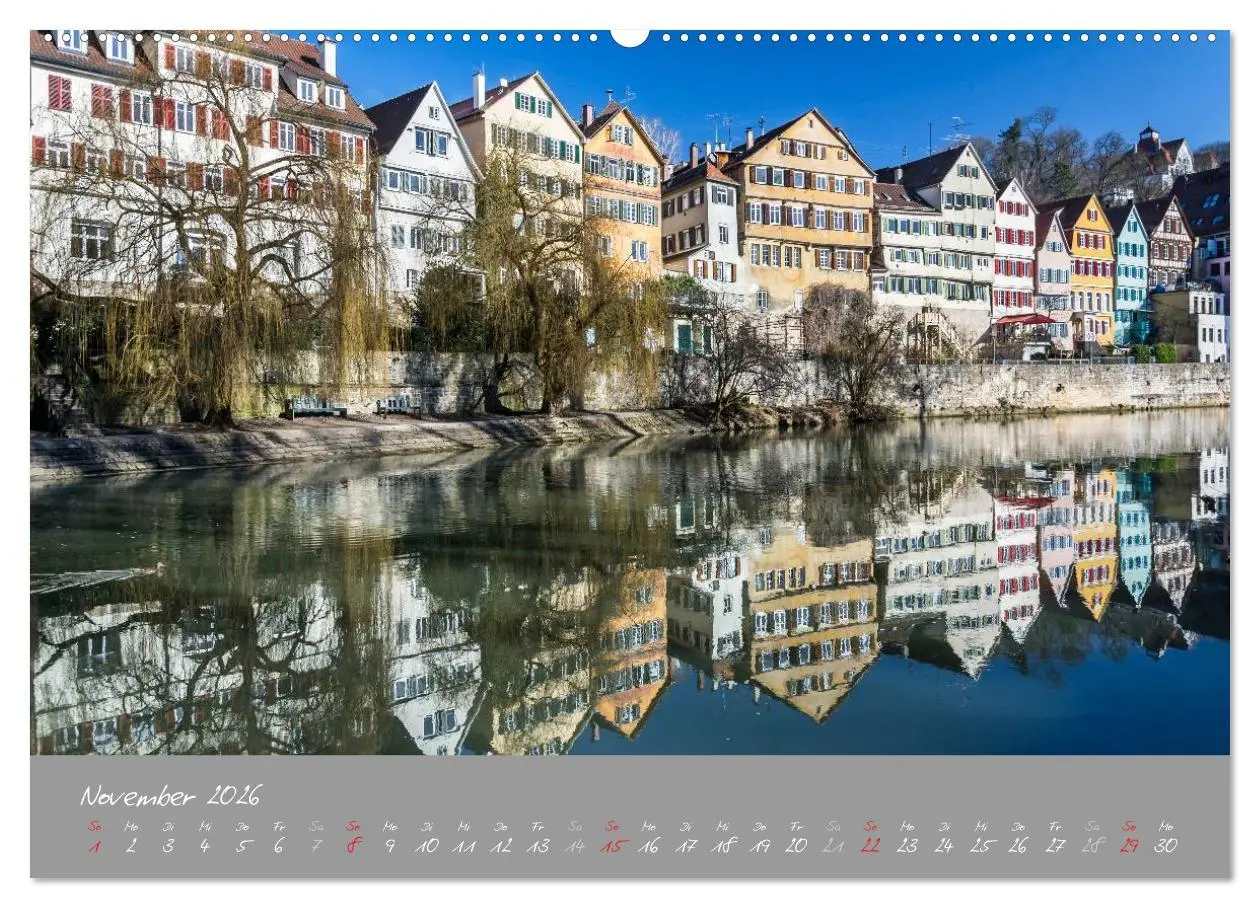 Bild: 9783516029710 | Zwölf Monate in Tübingen (Wandkalender 2026 DIN A2 quer), CALVENDO...