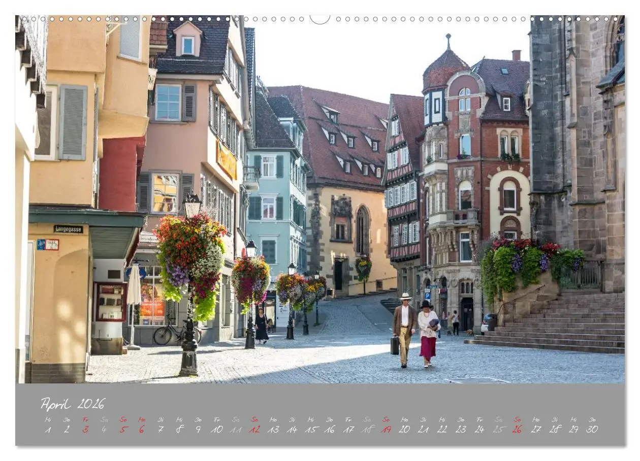 Bild: 9783516029710 | Zwölf Monate in Tübingen (Wandkalender 2026 DIN A2 quer), CALVENDO...