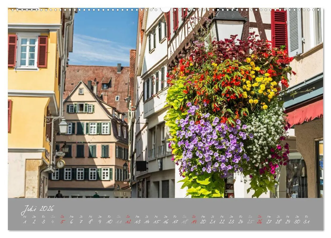 Bild: 9783516029710 | Zwölf Monate in Tübingen (Wandkalender 2026 DIN A2 quer), CALVENDO...