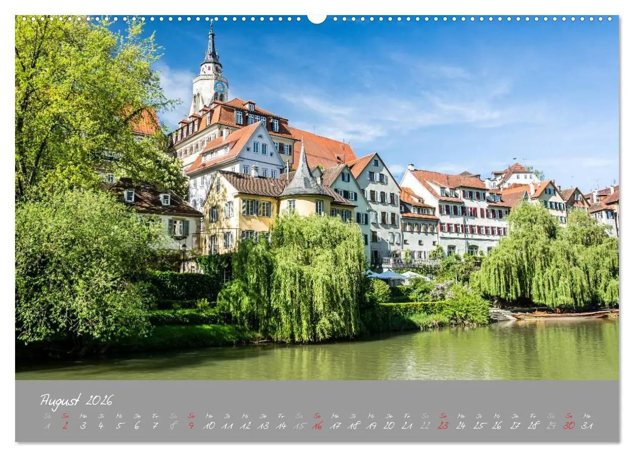 Bild: 9783516029710 | Zwölf Monate in Tübingen (Wandkalender 2026 DIN A2 quer), CALVENDO...