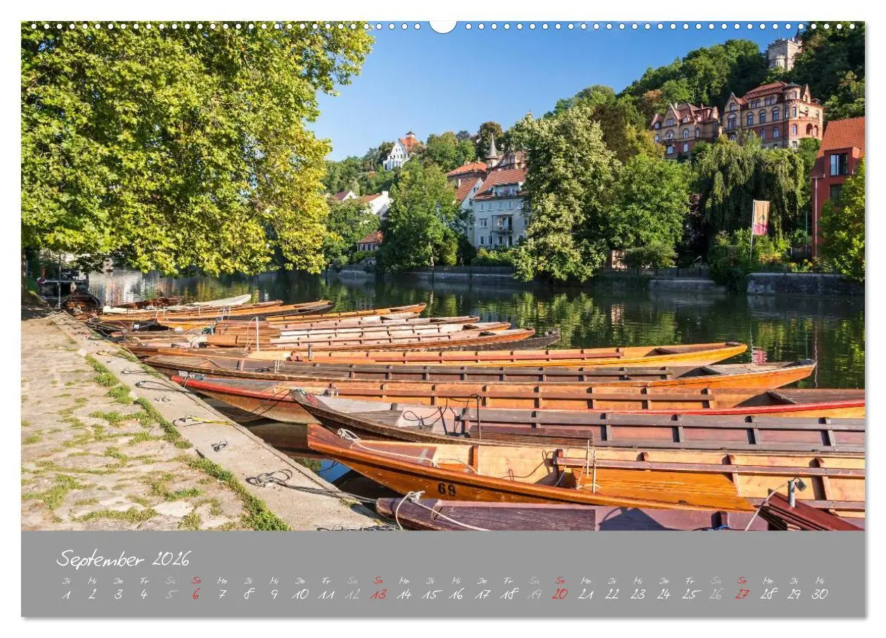 Bild: 9783516029710 | Zwölf Monate in Tübingen (Wandkalender 2026 DIN A2 quer), CALVENDO...