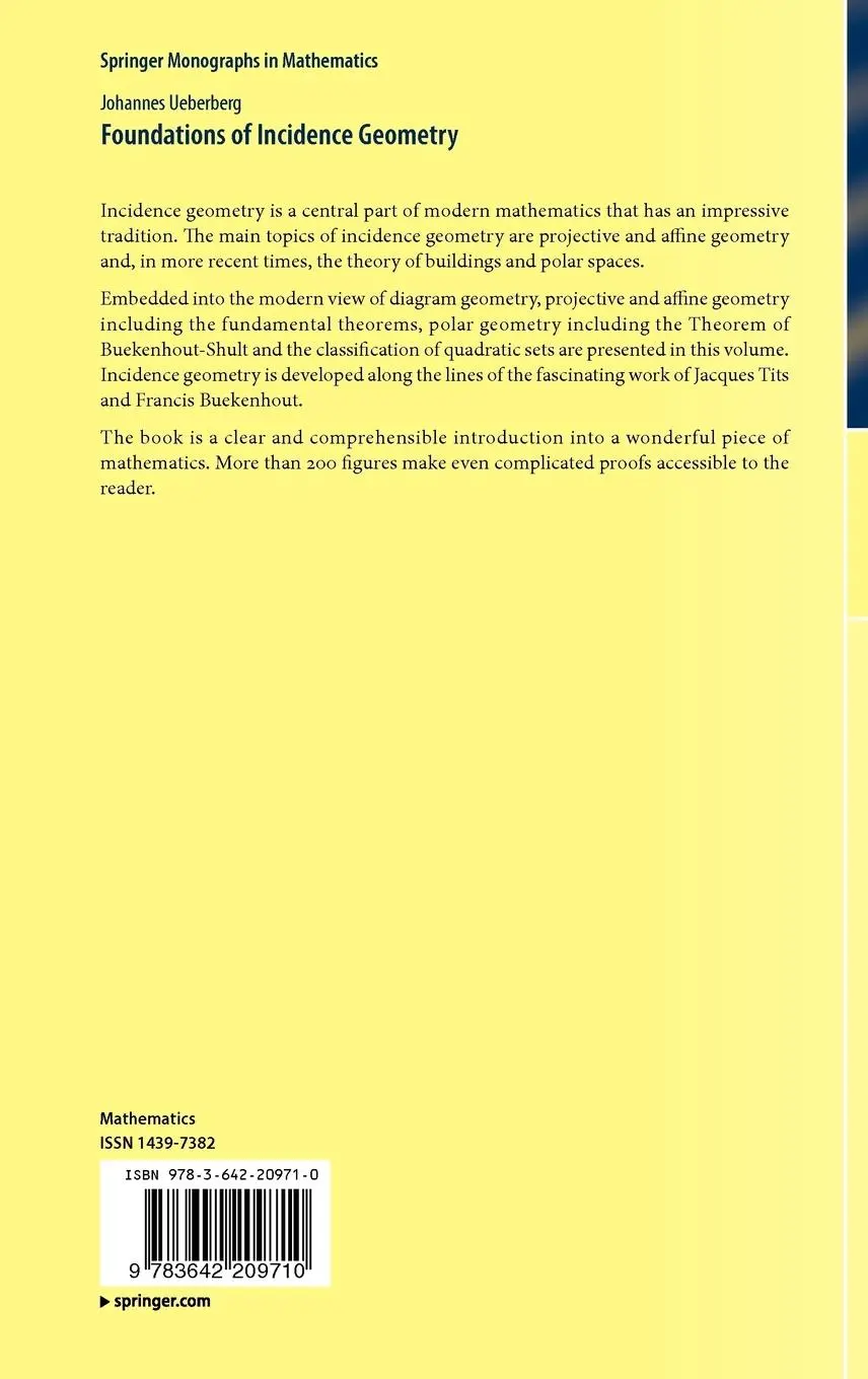 Rückseite: 9783642209710 | Foundations of Incidence Geometry | Projective and Polar Spaces | Buch