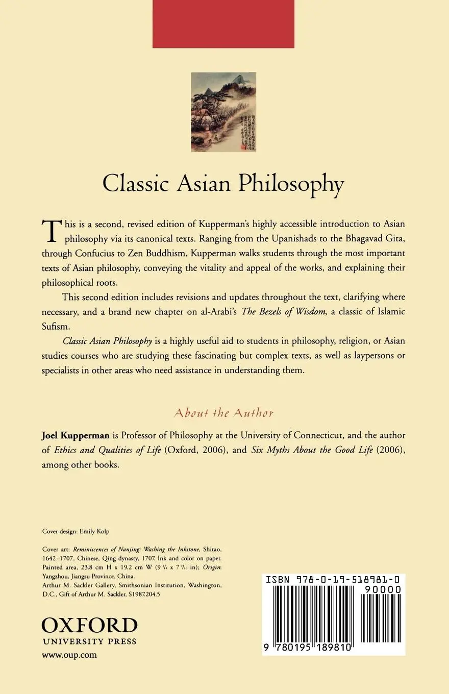 Rückseite: 9780195189810 | Classic Asian Philosophy | A Guide to the Essential Texts | Kupperman