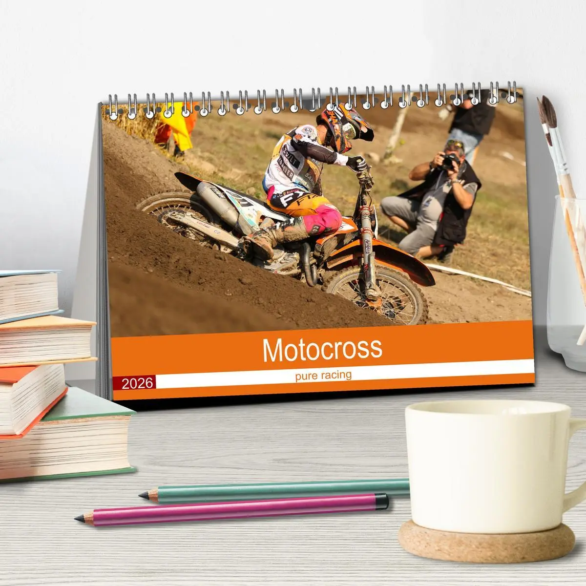 Bild: 9783457619810 | Motocross 2026 (Tischkalender 2026 DIN A5 quer), CALVENDO...