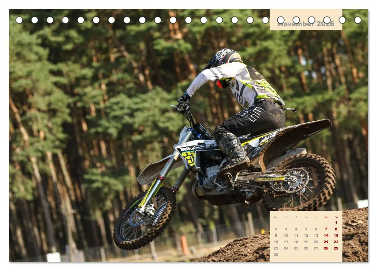 Bild: 9783457619810 | Motocross 2026 (Tischkalender 2026 DIN A5 quer), CALVENDO...