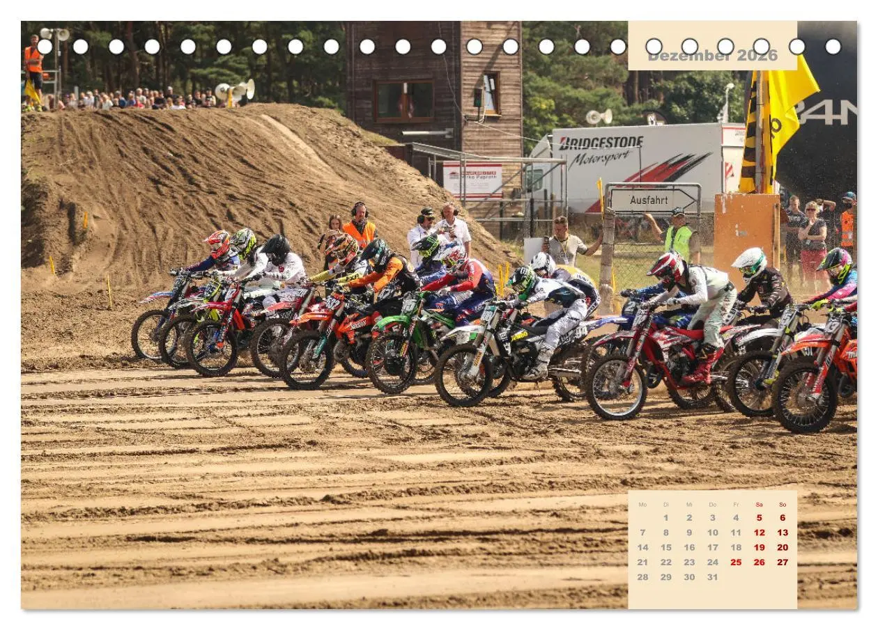 Bild: 9783457619810 | Motocross 2026 (Tischkalender 2026 DIN A5 quer), CALVENDO...