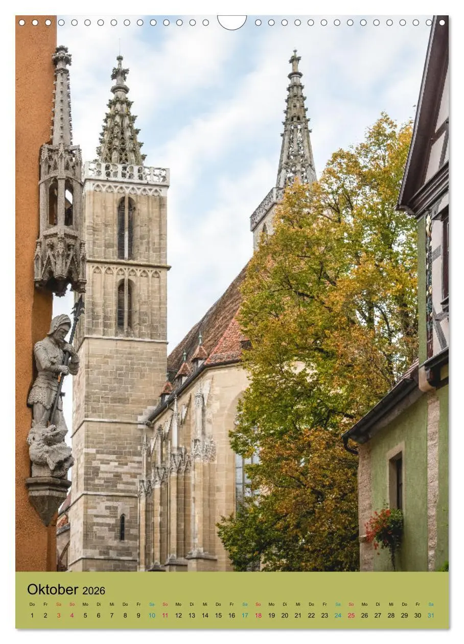 Bild: 9783516329810 | Rothenburg ob der Tauber (Wandkalender 2026 DIN A3 hoch), CALVENDO...
