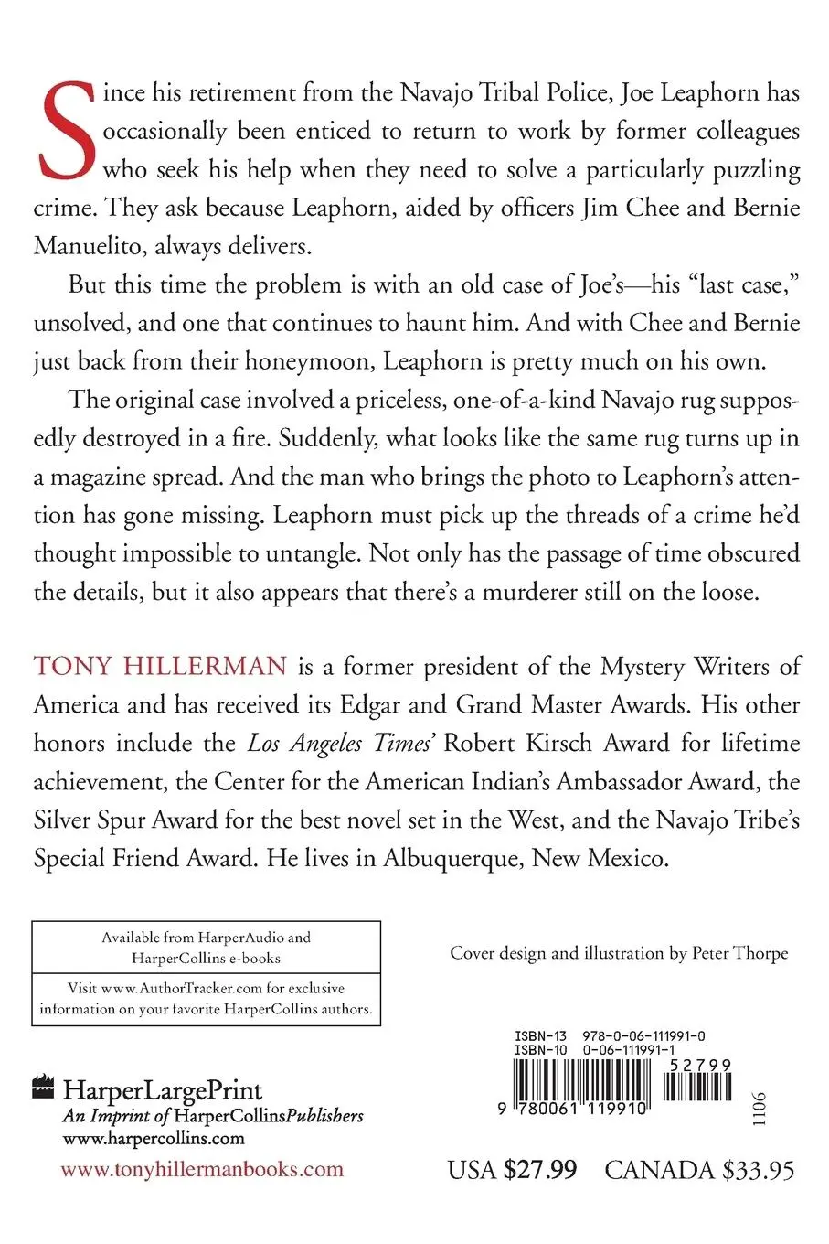 Rückseite: 9780061119910 | Shape Shifter LP, The | Tony Hillerman | Taschenbuch | Englisch | 2014