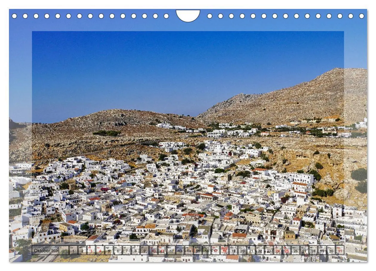 Bild: 9783457609910 | Schönes Rhodos (Wandkalender 2026 DIN A4 quer), CALVENDO...