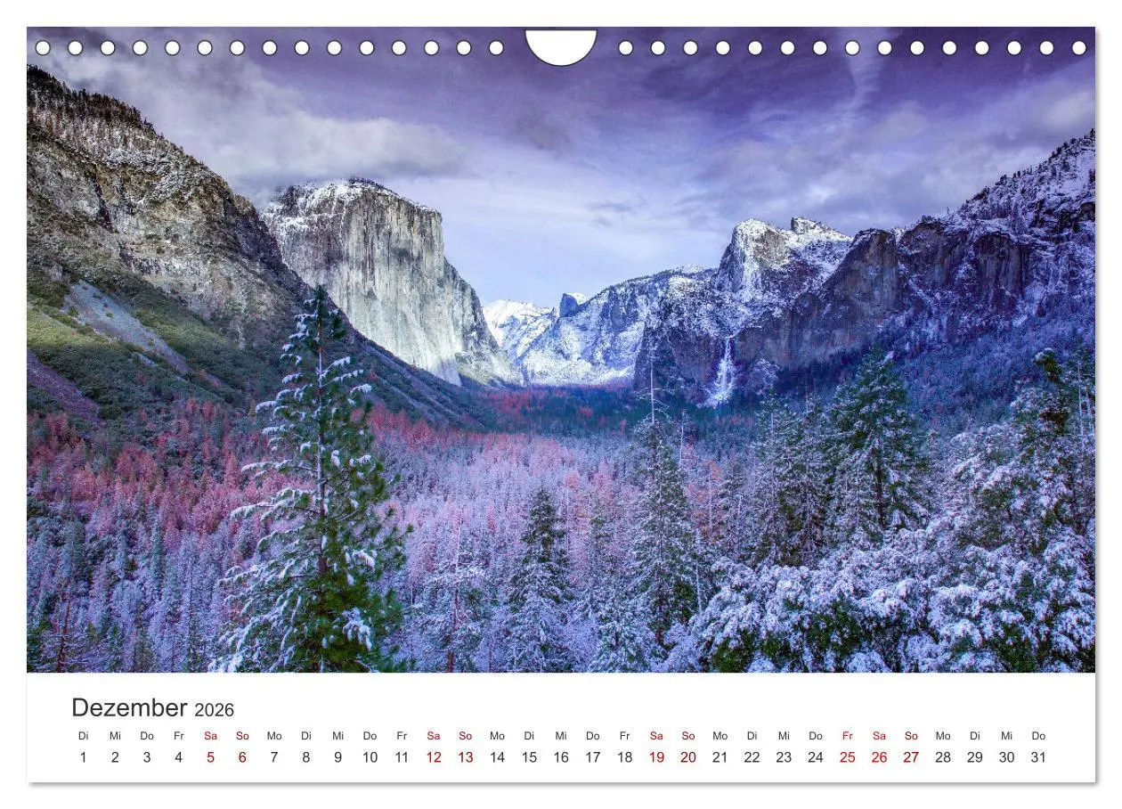 Bild: 9783457849910 | Yosemite - Nationalpark (Wandkalender 2026 DIN A4 quer), CALVENDO...