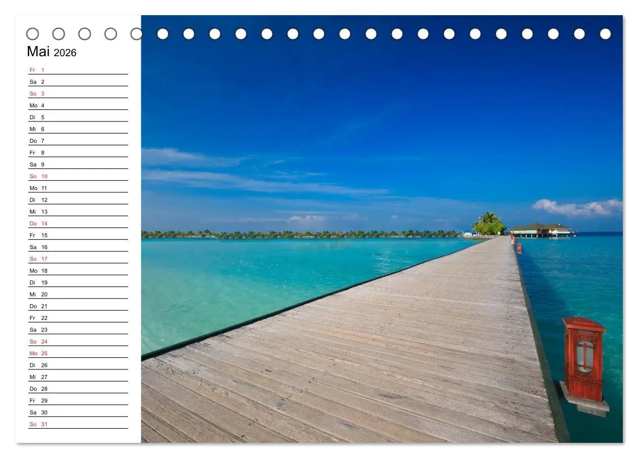 Bild: 9783516009910 | Südsee-Inseln. Von Fidschi bis Bora Bora (Tischkalender 2026 DIN A5...
