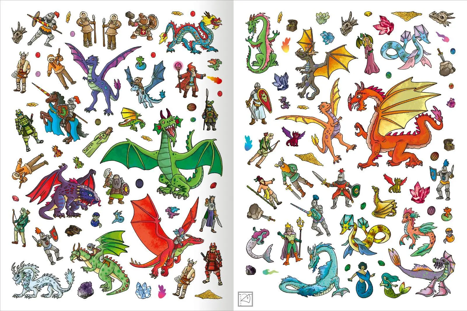 Bild: 9783845859910 | Das Metallic-Stickerbuch - Drachen | Über 300 Metallic-Sticker | 40 S.
