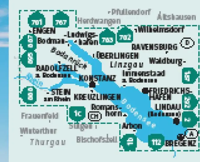 Bild: 9783991219910 | KOMPASS Wanderkarten-Set 11 Bodensee (2 Karten) 1:35.000 | 2 Bde/Tle