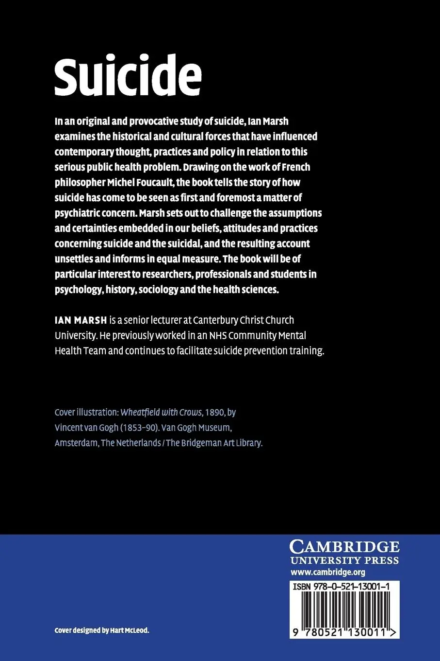 Rückseite: 9780521130011 | Suicide | Ian Marsh | Taschenbuch | Englisch | 2017