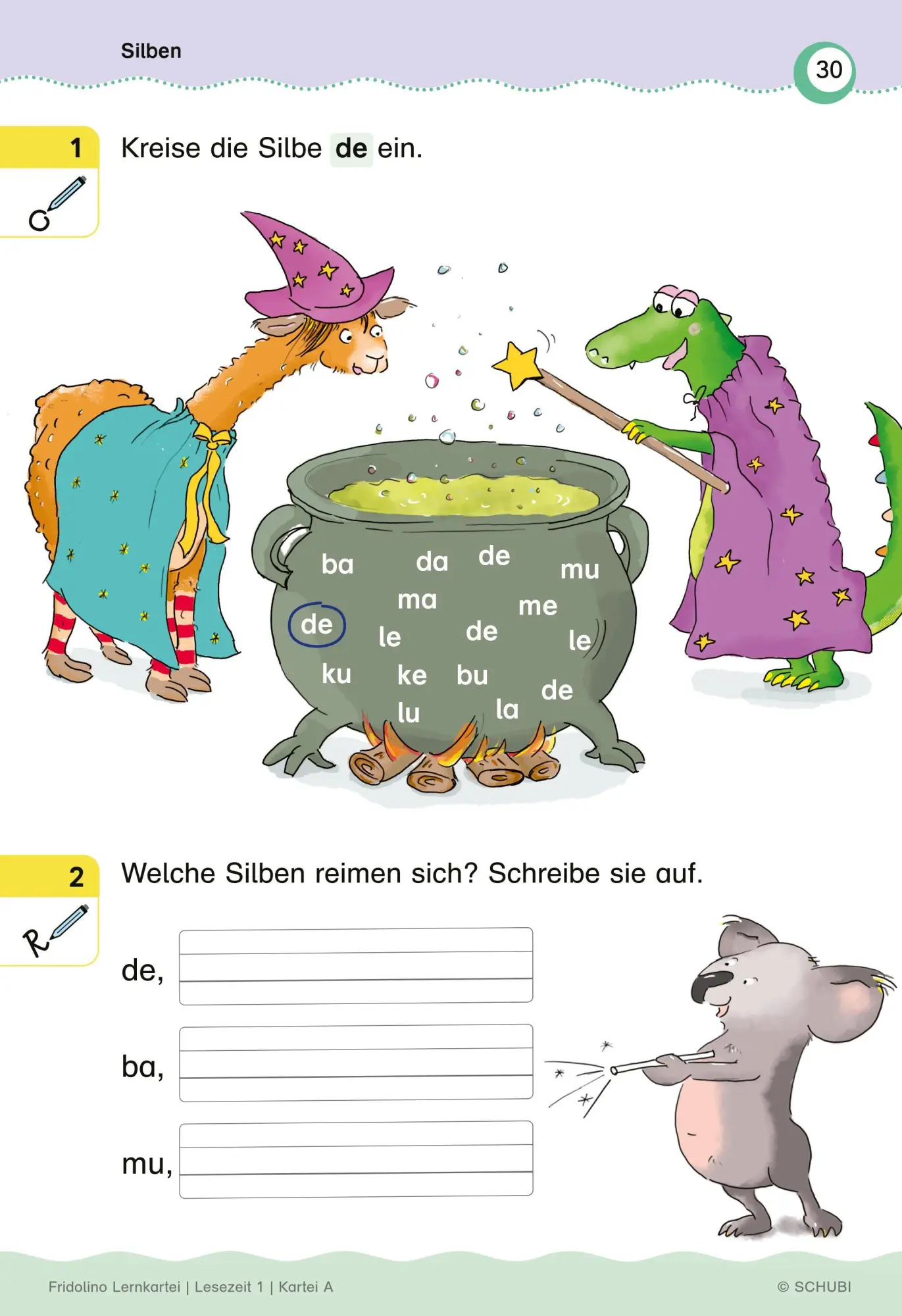 Bild: 9783072200011 | Fridolino-Lernkartei. Lesezeit 1. Schuljahr (Box A) | Deutsch | 2025