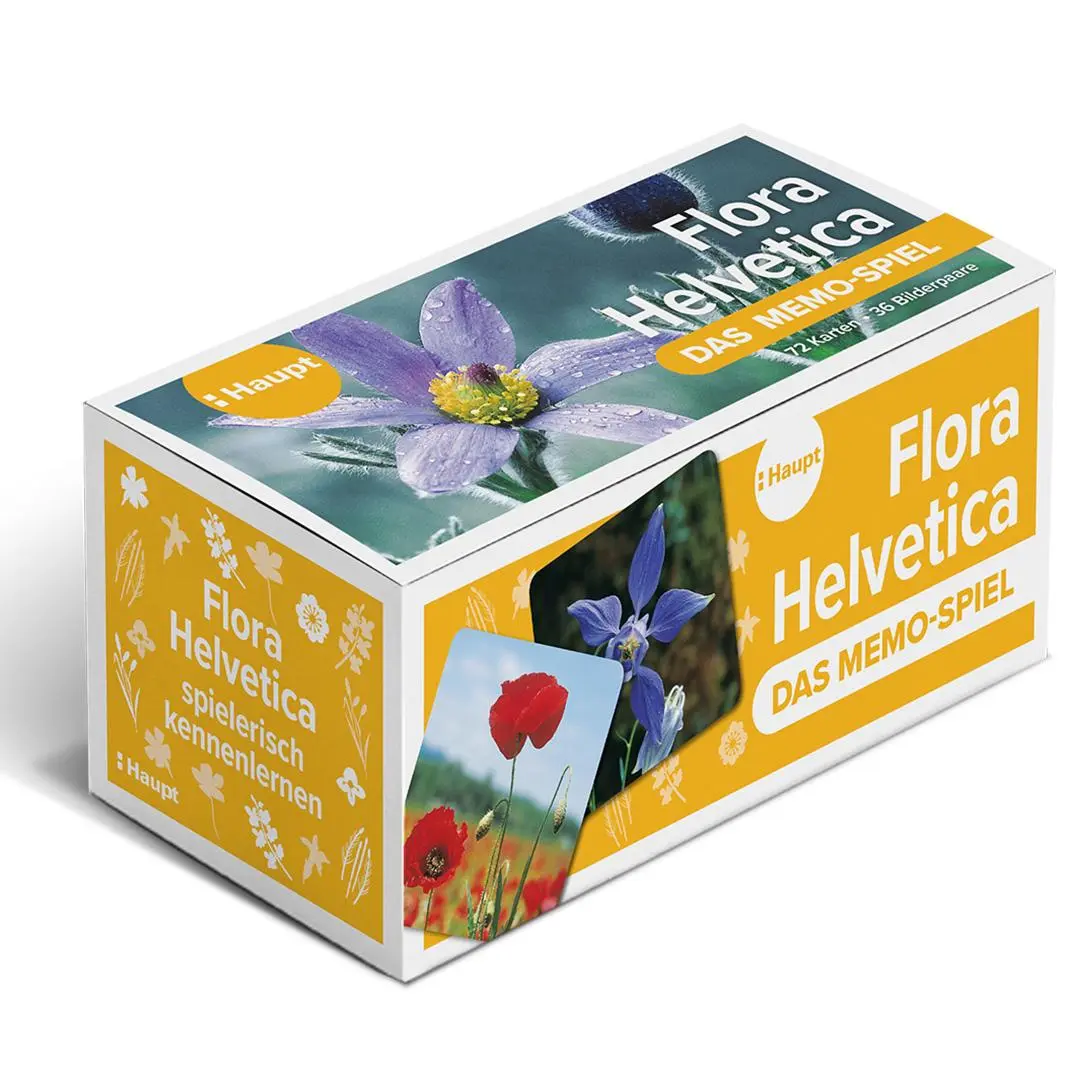 Rückseite: 9783258800011 | Flora Helvetica - das Memo-Spiel | Haupt Verlag | Spiel | Deutsch