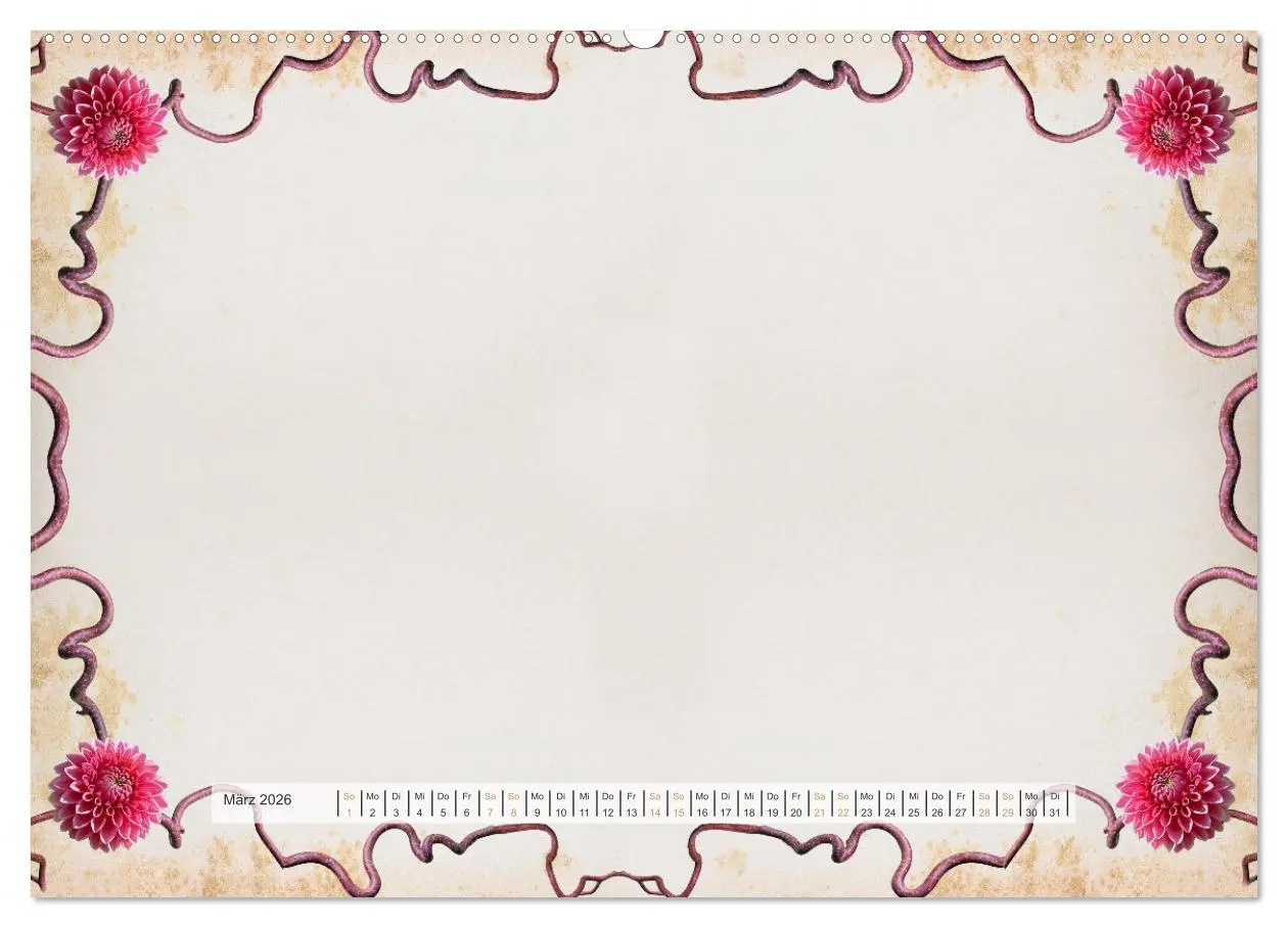 Bild: 9783516050011 | Bastelkalender Nostalgie-Rahmen 2026 (hochwertiger Premium...