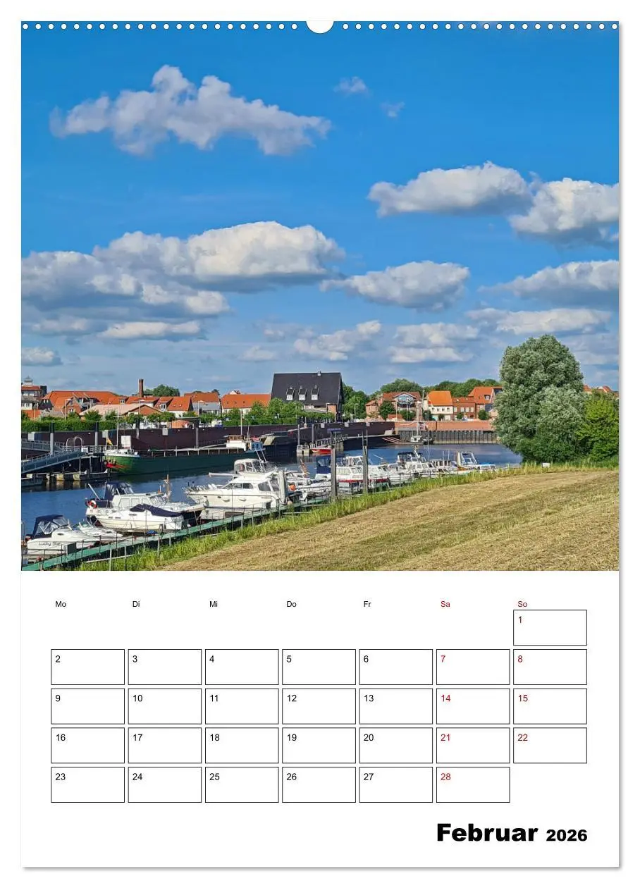 Bild: 9783516360011 | Boizenburg am Elberadweg (hochwertiger Premium Wandkalender 2026...