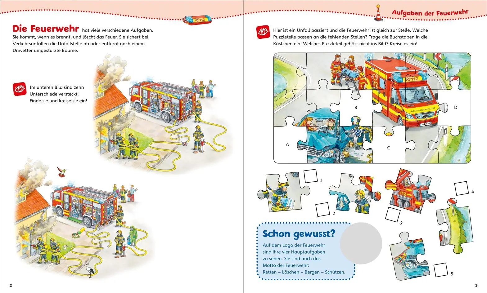 Bild: 9783788620011 | WAS IST WAS Junior Mitmach-Heft Feuerwehr | Sabine Schuck | Buch