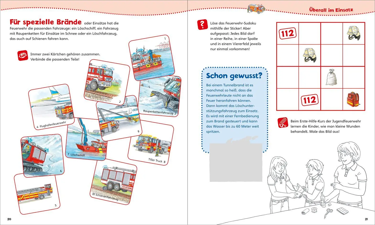 Bild: 9783788620011 | WAS IST WAS Junior Mitmach-Heft Feuerwehr | Sabine Schuck | Buch