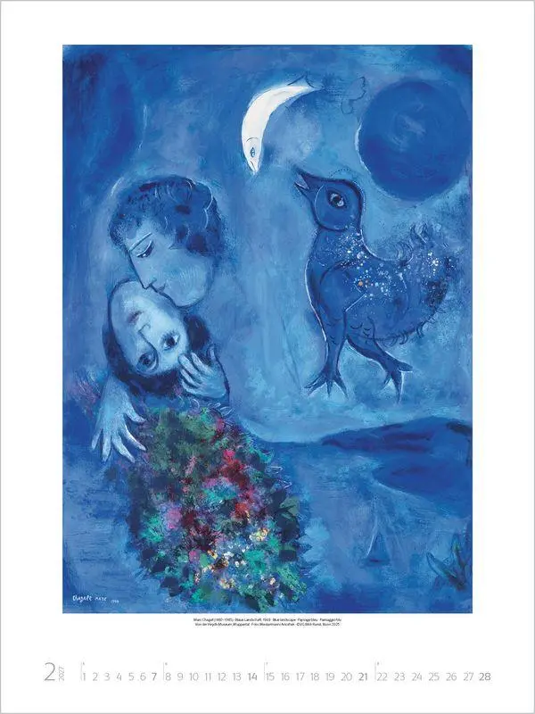 Bild: 9783819300011 | Marc Chagall 2027 | Verlag Korsch | Kalender | Spiralbindung | 14 S.