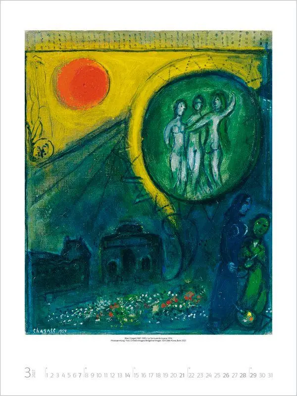 Bild: 9783819300011 | Marc Chagall 2027 | Verlag Korsch | Kalender | Spiralbindung | 14 S.