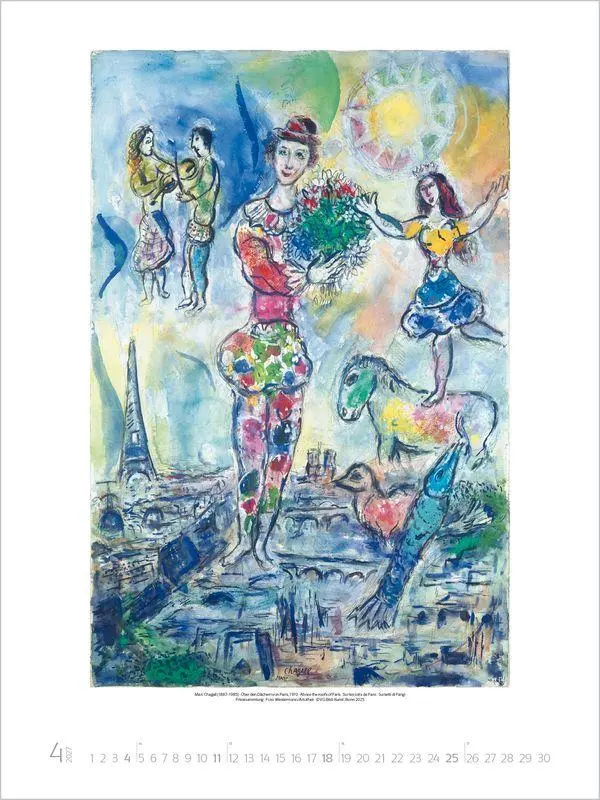 Bild: 9783819300011 | Marc Chagall 2027 | Verlag Korsch | Kalender | Spiralbindung | 14 S.