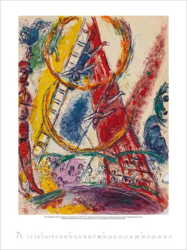 Bild: 9783819300011 | Marc Chagall 2027 | Verlag Korsch | Kalender | Spiralbindung | 14 S.