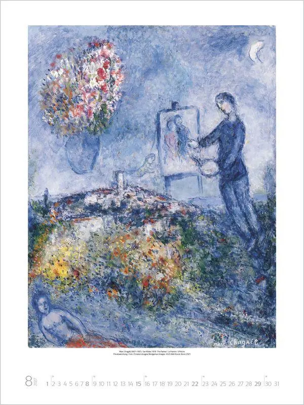 Bild: 9783819300011 | Marc Chagall 2027 | Verlag Korsch | Kalender | Spiralbindung | 14 S.