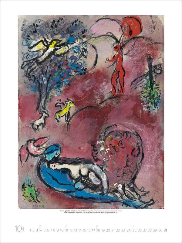Bild: 9783819300011 | Marc Chagall 2027 | Verlag Korsch | Kalender | Spiralbindung | 14 S.