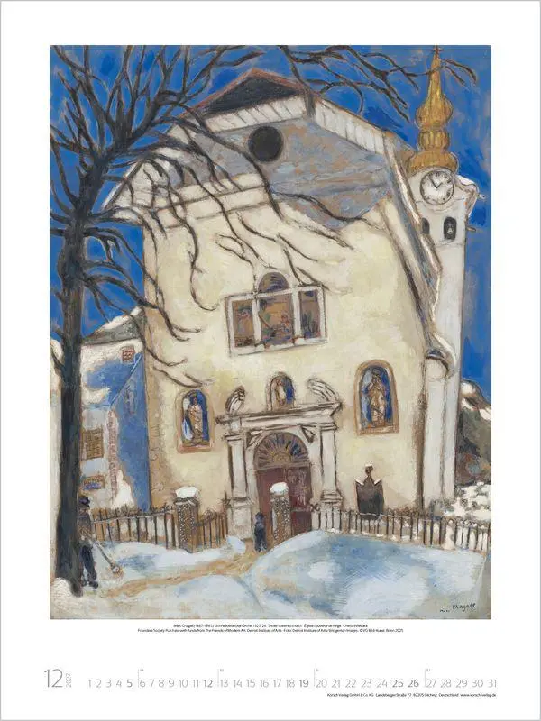 Bild: 9783819300011 | Marc Chagall 2027 | Verlag Korsch | Kalender | Spiralbindung | 14 S.