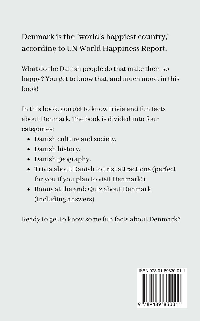 Rückseite: 9789189830011 | Danish Trivia Book | Alex Anderson | Taschenbuch | Englisch | 2023