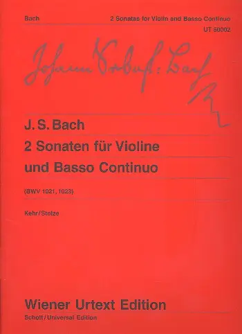 Cover: 9790500570011 | 2 Sonatas | Johann Sebastian Bach | Taschenbuch | Buch | Deutsch