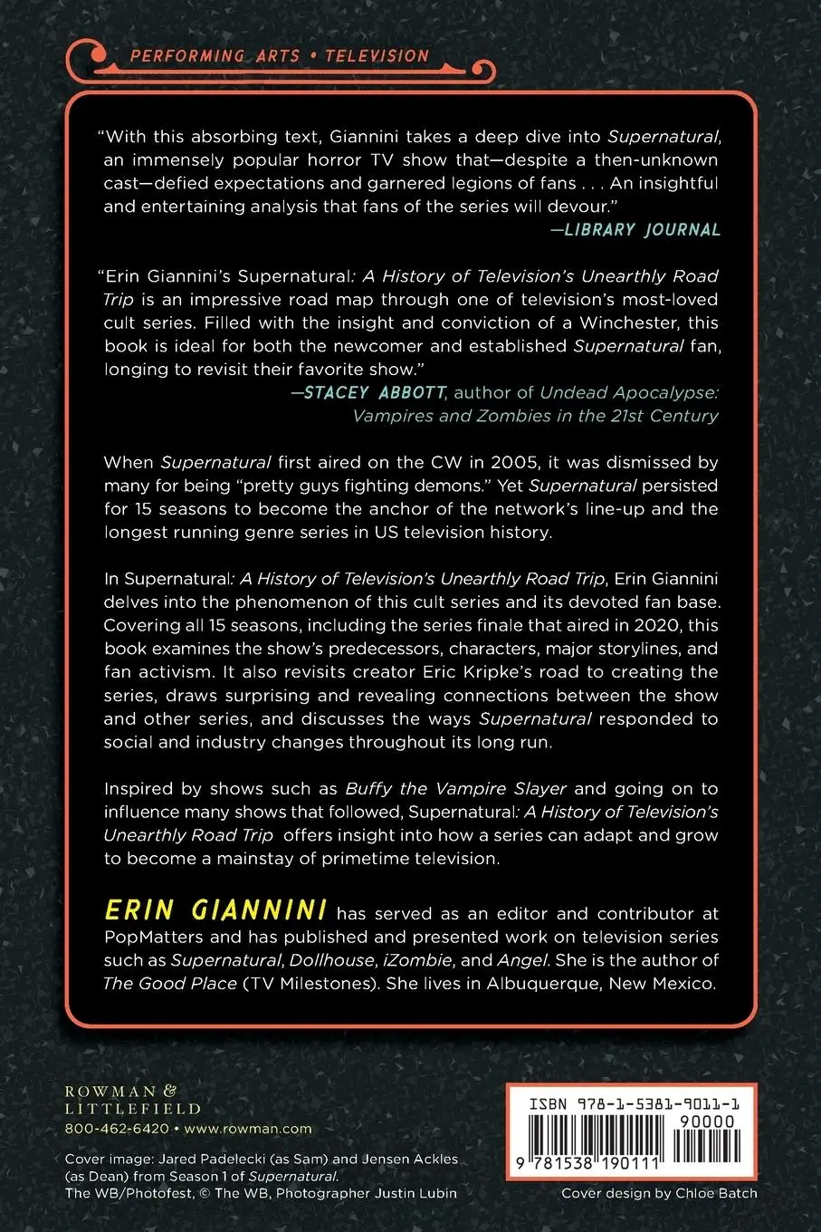 Rückseite: 9781538190111 | Supernatural | A History of Television's Unearthly Road Trip | Buch