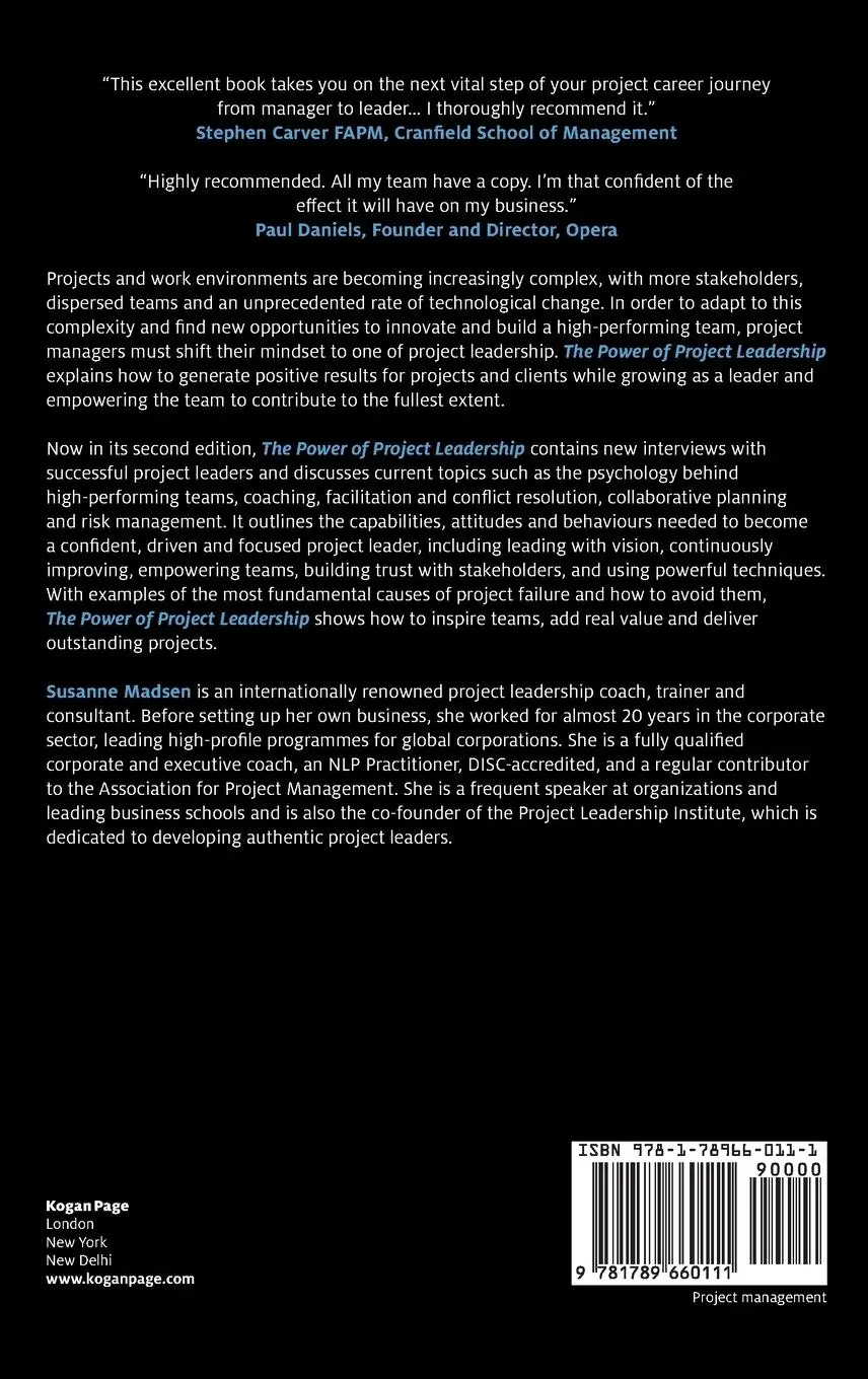 Rückseite: 9781789660111 | Power of Project Leadership | Susanne Madsen | Buch | Englisch | 2019