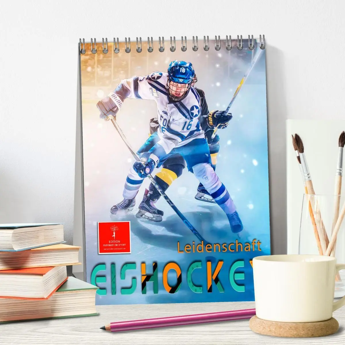 Bild: 9783569440111 | Eishockey Leidenschaft (Tischkalender 2027 DIN A5 hoch), CALVENDO...